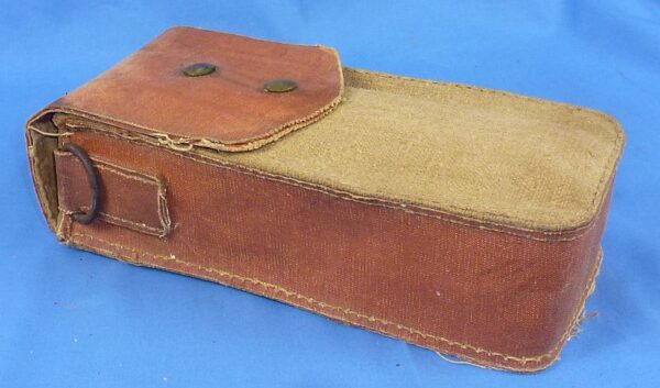 WWII Japanese Rubberized Canvas Type 96/99 Light Machine Gun Pouch - Image 3
