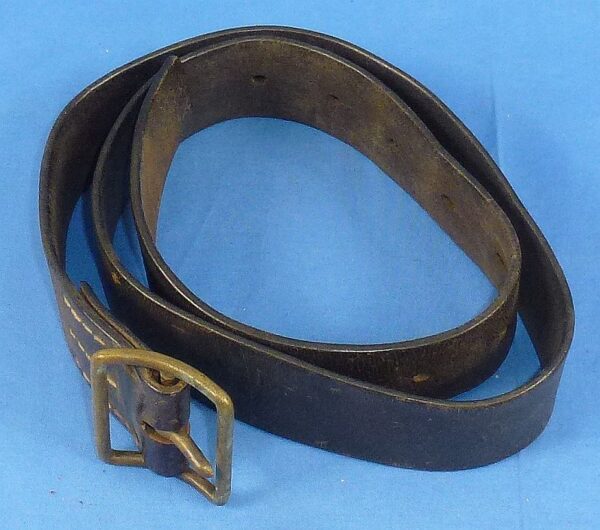 WWII Japanese Army EM/NCO Leather Waist Belt - Image 2