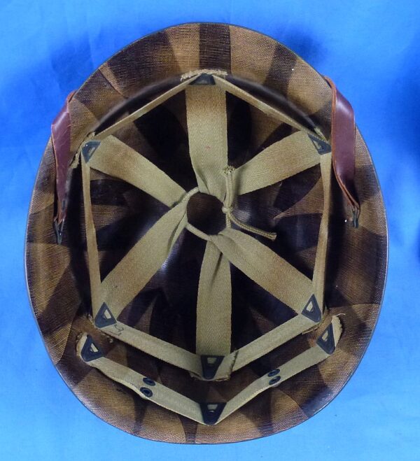WWII Third Army XII Corps Parade M1 Helmet Liner - Image 5