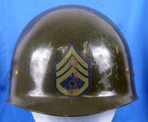 Named 159th Transportation Battalion Staff Sergeant Parade M1 Helmet Liner
