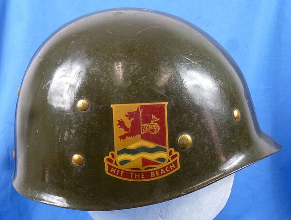 Named 159th Transportation Battalion Staff Sergeant Parade M1 Helmet Liner - Image 3