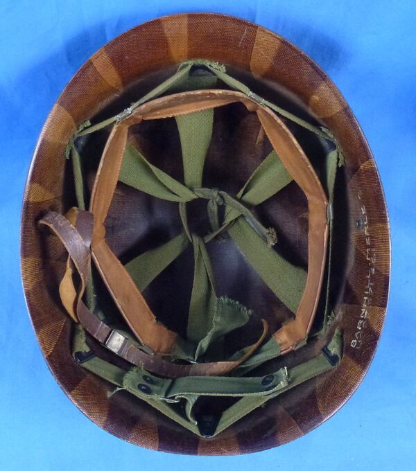 Named 159th Transportation Battalion Staff Sergeant Parade M1 Helmet Liner - Image 8