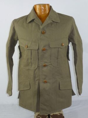 1944 Dated Near Mint Japanese Army EM/NCO 2nd Type Tropical Pleated Pocket Tunic