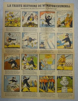Vichy France Anti-Churchill Flyer
