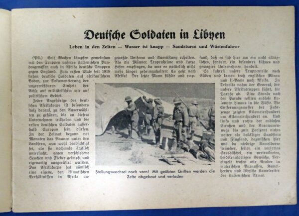 German "Against England in North Africa" Booklet - Image 3