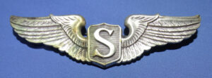 WWII 3" Service Pilot's Wing "Sterling Except Fittings"