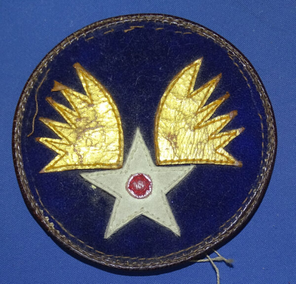 WWII Army Air Forces Theater Made Leather Patch