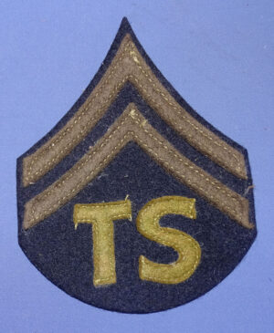 WWII "TS" Corporal Wool Chevron
