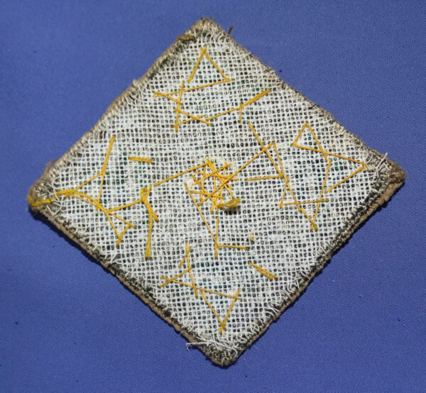 WWII 4th Infantry Division Issue Patch with Bullion Details - Image 2