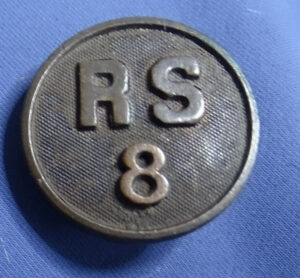 WWI Recruiting Service RS 8 Collar Disk