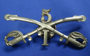 Model 1896 5th Cavalry I Co Cap Insignia