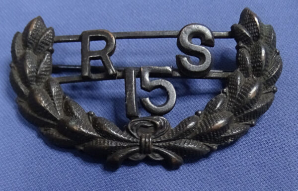 WWI Recruiting Service RS 15 Officer's Collar Insignia
