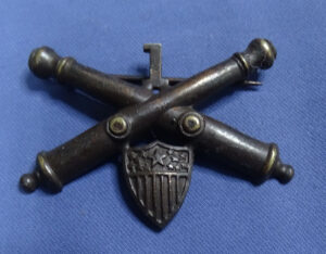 WWI Adjutant General 1st Artillery Officer's Collar Insignia