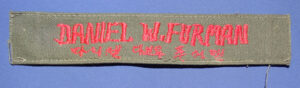 Theater Made US Uniform Name Tape with Chinese Characters