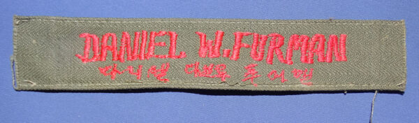 Theater Made US Uniform Name Tape with Chinese Characters