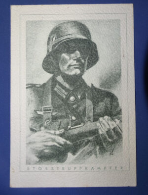 WWII German Soldier Postcard