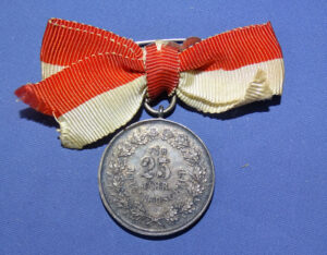 WWI German Silver Medal Fur 25 Jahr Mitgliedschaft Named