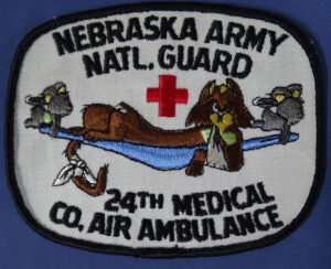 24th Medical Co Air Ambulance Nebraska Army National Guard Patch
