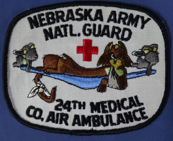 24th Medical Co Air Ambulance Nebraska Army National Guard Patch