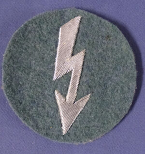 WWII German Police Radio Operator Silver Wire Trade Badge