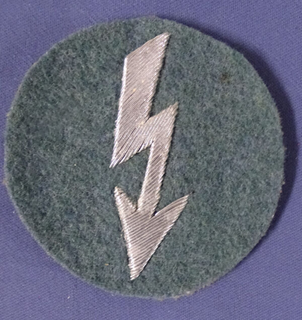WWII German Police Radio Operator Silver Wire Trade Badge