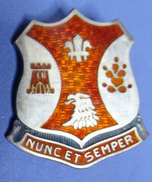 WWII 132nd Engineer Bn Sterling DI / Crest