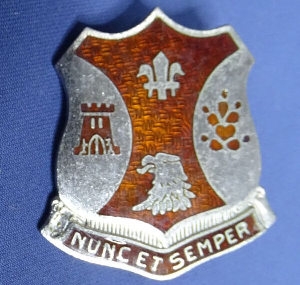 WWII 132nd Engineer Bn Sterling DI/Crest
