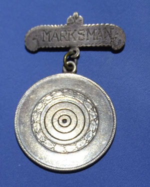 Marksman Medal Made From Brazian 2000 Reis Silver Coin