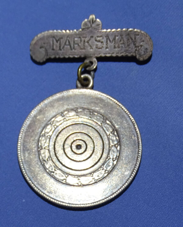 Marksman Medal Made From Brazian 2000 Reis Silver Coin