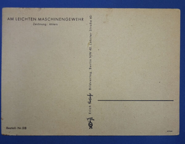 WWII German Machine Gunner Postcard - Image 2