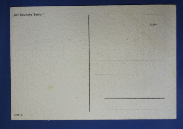 WWII German Soldier Postcard - Image 2