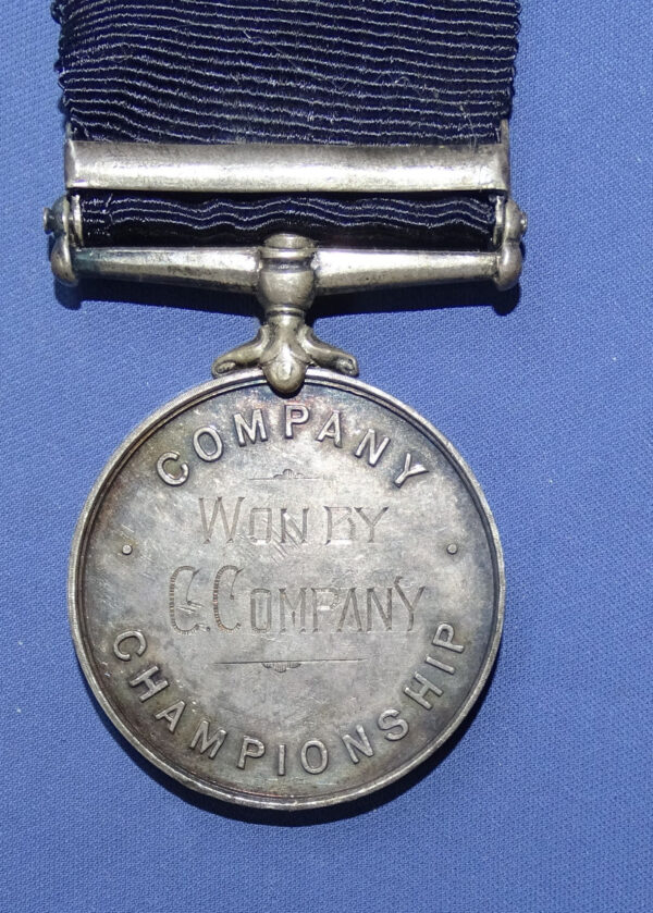 1913 British Gordon Highlanders Company Championship Medal Named & Engraved "No 7193 L/S F. Boyne" - Image 2