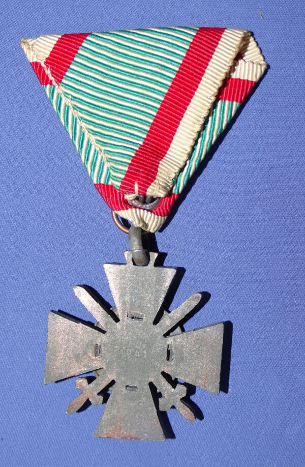 WWII Hungarian Fire Cross Medal 1941-1942 - Image 2