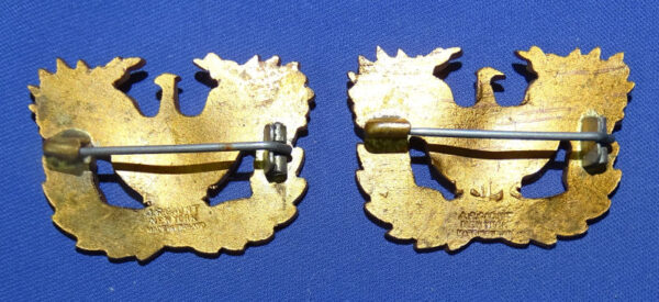 Pair WWII Army Warrant Officer's Insignia / J.R. Gaunt New York - Image 2