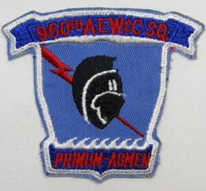 960th AEW & C Squadron Patch