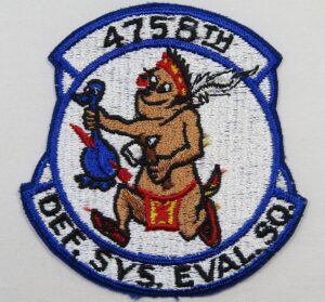 4758th Defense Systems Evaluation Squadron Patch