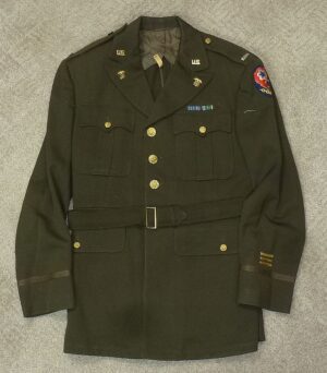 Named WWII ETO Quartermaster Corps Lieutenant Tunic