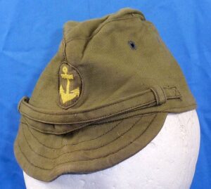 Near Mint WWII Japanese Navy EM Green Cotton Field Cap