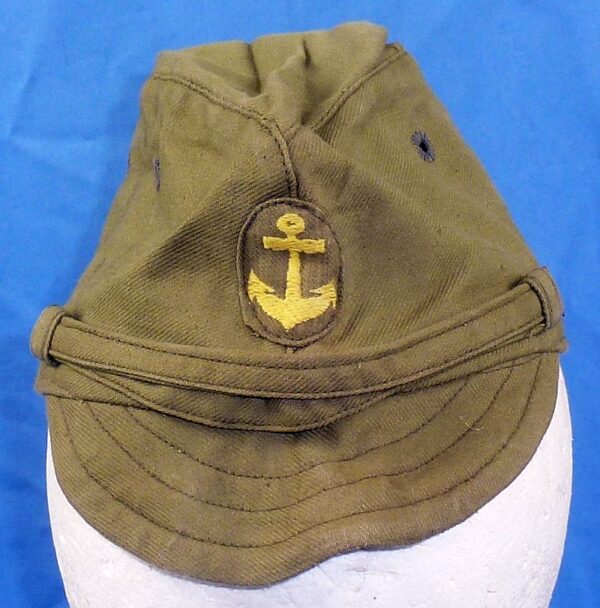 Near Mint WWII Japanese Navy EM Green Cotton Field Cap - Image 2