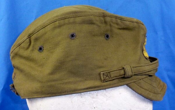 Near Mint WWII Japanese Navy EM Green Cotton Field Cap - Image 3