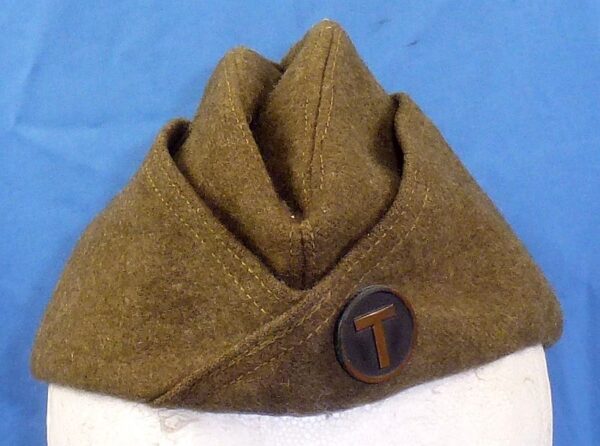 British Made WWI U.S. Army Supply Train EM/NCO Overseas Cap - Image 2