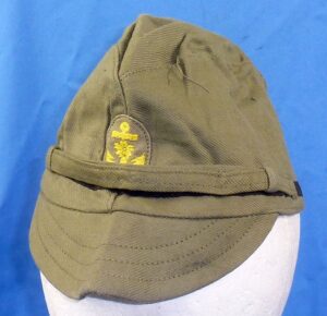 Near Mint WWII Japanese Navy Petty Officer Green Cotton Field Cap