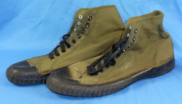 US Army Canvas Jungle Boots "Made in Cuba" dated 1946