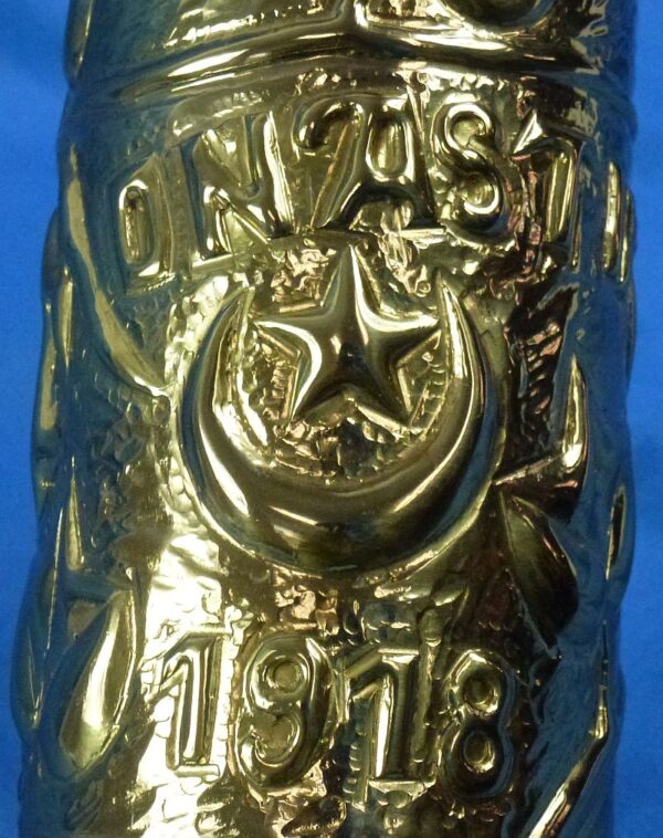 1918 Dated Trench Art Shell Casing from the Battle of Monastir - Image 3