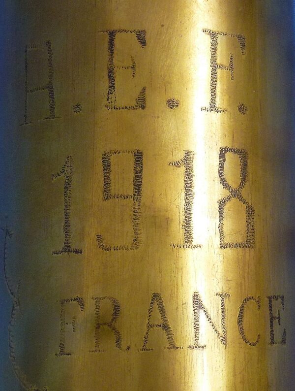 WWI 11th Aero Squadron Trench Art Shell Casing - Image 2