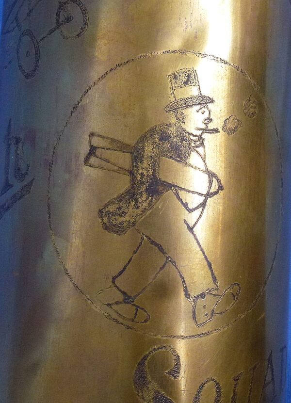 WWI 11th Aero Squadron Trench Art Shell Casing - Image 3