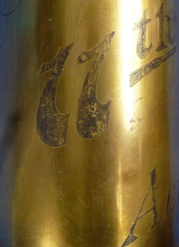 WWI 11th Aero Squadron Trench Art Shell Casing - Image 5