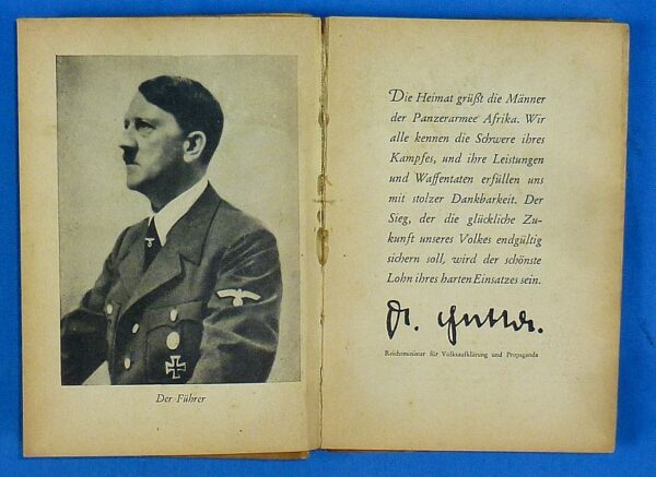 1943 Panzerarmee Afrika Pocket Calendar and Diary - Image 3