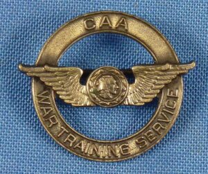 CAA War Training Service Sterling Pin