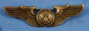 WWII Sterling Pin Back 2 Inch Air Crew Wing